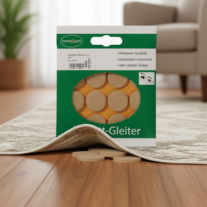 แผ่นรองพรมและแผ่นป้องกันพื้นแบบกลม ขนาด 22 มม. คุณภาพพรีเมียม ทำจากผ้าสักหลาด ติดตั้งง่ายด้วยกาวในตัว - Product Image 3