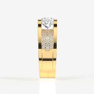 Bruce Men's 14K Gold <b>Ring</b> IGI Certified Lab Grown Asscher Radiant Emerald Oval Cut for Engagement Portuguese Cut Lab Grown - Product Image 3