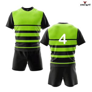 Nuevo estilo, cómodo, transpirable, de secado rápido, kit de uniforme de Rugby, uniforme de Rugby sublimado con logotipo y diseño personalizados - Product Image 6