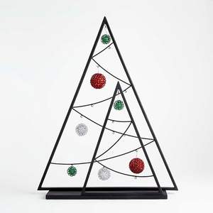 Arbre de Noël moderne en métal 100% fait main, écologique, décoratif, ornements de Noël pour les fêtes - Product Image 6