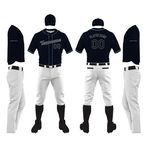 Ensembles d'uniformes de baseball d'hiver personnalisés imprimés par transfert thermique en gros, 100 % polyester, fabriqués au Pakistan avec options grandes tailles - Product Image 1