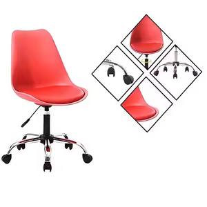Chaise de bureau à siège en PP au design moderne Hauteur réglable Rotation à 360 degrés Ergonomique et confortable pour la maison et le bureau d'entreprise - Product Image 2
