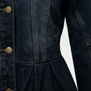 Chaquetas de Lona para Mujer, Ropa Casual de Invierno, Antiarrugas, de Algodón Teñido, Holgadas, Transpirables, Estilo Urbano, Color Personalizado - Product Image 5