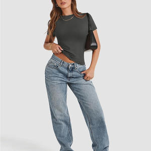 เสื้อโยคะออกกำลังกายสำหรับผู้หญิงผ้าระบายอากาศและมีสไตล์สำหรับแบรนด์ส่วนตัวและพิมพ์ลายปัก - Product Image 5