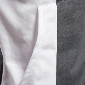 Sudadera con capucha con estampado de letras de bloque de color para hombre con cordón bolsillo de canguro personalizado para hombre venta al por mayor alta calidad Vintage peso pesado OEM - Product Image 4