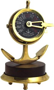 Mini télescopes maritimes en laiton faits à la main contrôleur de vitesse de collection de bureau nautique pour le télégraphe de navire/bateau comprend un tuyau - Product Image 5