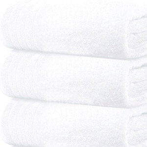 Logo fait sur commande à séchage rapide mou superbe de serviettes en bambou écologiques d'hôtel de coton disponible pour l'usage d'hôtel - Product Image 1