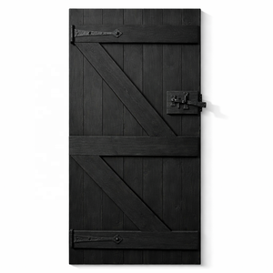 Solid Wood Black <b>Sliding</b> <b>Barn</b> <b>Door</b> | Luxury Interior <b>Door</b> Living Room | Industrial Farmhouse Hardware Custom Sizes Premium Desxx - Product Image 5