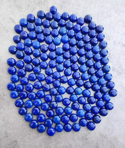 Lapis Lazuli Cabochon Rond à Fond Plat, Pierres Précieuses Calibrées, Lapis Lazuli Naturel, Pierre Précieuse en Vrac - Product Image 2