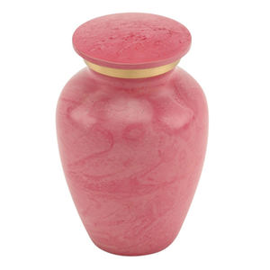 Vente chaude Bébé Rose À La Main En Métal Urne Crémation Dernière Conception En Aluminium Funéraire Mémorial Souvenir Cendres Enterrement De Noël - Product Image 4