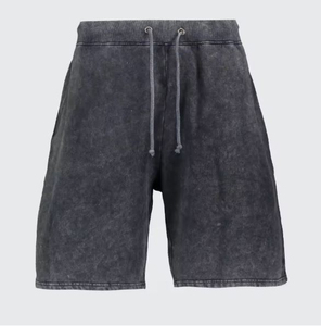 Pantalones de Hombre Negros Vintage con Lavado Ácido, Estilo Urbano, Transpirables, Ecológicos, Cintura Elástica, Algodón, Personalizables 2025 - Product Image 4