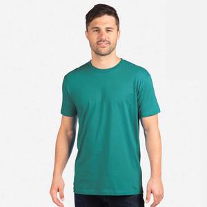 Camiseta de Manga Corta con Cuello Redondo, Tejido Anillado, 100% Algodón Orgánico, Mezcla Premium, 220 Gramos, Diseño Casual Liso con Letras - Product Image 3