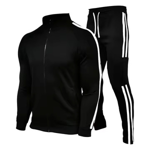 2025 Logotipo personalizado Conjunto de Sudadera con capucha para hombre en blanco Deporte Unisex Cremallera completa Trajes de Jogger con capucha Chándal de bloque de color - Product Image 3