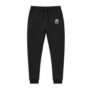 Ensemble de survêtement pour homme, veste à capuche zippée et pantalon de jogging en polaire technique, noir, vêtements de sport pour l'entraînement - Product Image 5