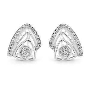 Pendientes Zarkan Sooth Sailor con diamantes plateados y tachuelas - Product Image 2
