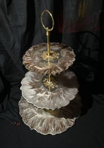 PALABRAS CLAVE Soporte de pastel de resina con diseño de lava de la mejor calidad para boda y cumpleaños Parte Soporte y mesa decorativa - Product Image 4