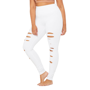 Leggy Custom Gym Fitness Wears Wholesale Pants <b>Slim</b> Fitness <b>Legging</b> High-Waist Ripped Yoga Workout Women <b>Legging</b> Running Leggy - Product Image 5