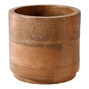 Macetas de madera de diseño increíble para exteriores e interiores, uso de macetas para decoración de hogares y hoteles con soporte de madera - Product Image 5