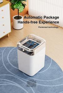 Poubelle intelligente à changement automatique de joint d'emballage Capteur d'induction de poubelle 17L Couvercle de salle de bain mains libres JustBeEasy - Product Image 4