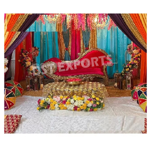 Causeuse de scène de fête de mariage Bollywood élégant nouveau design canapé de mariage de Style français causeuse de cérémonie de bracelet de mariage indien - Product Image 1