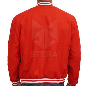 Chaqueta personalizada Letterman para hombre en tamaño adulto Diseño único de gran calidad con cuello levantado 100% algodón para invierno - Product Image 2