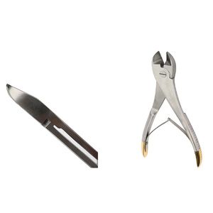 Pinza para huesos de acero, instrumento quirúrgico, herramienta para recortar huesos, pinza ortopédica para cortar huesos, duradera y reutilizable de Blush Surgical - Product Image 4