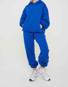 Conjunto Deportivo Ligero con Chaqueta con Capucha y Cremallera de Color Sólido Vintage Bordado para Entrenamiento en el Gimnasio - Product Image 1