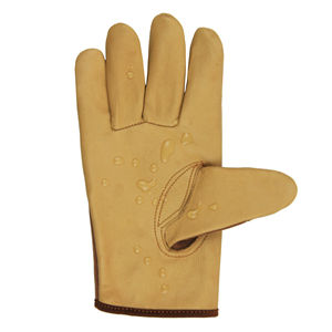 Gants de jardinage en cuir pour hommes, gants de travail en cuir de vache souple, résistants à l'eau, confortables - Product Image 1