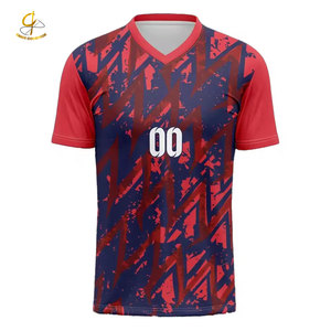 100% polyester respirant maille maillot de football maillot de football personnalisé votre propre conception imprimé chemises de football - Product Image 1
