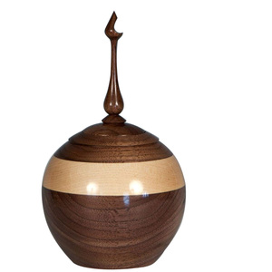 Urnas de cremación clásicas de madera, urnas de cremación para adultos para urnas de cenizas humanas, suministros funerarios, urnas de cremación de recuerdo - Product Image 1
