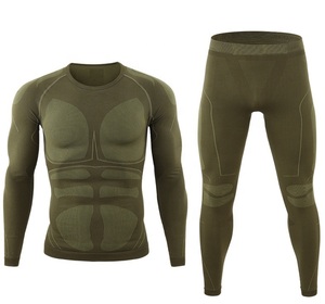 Ropa deportiva de entrenamiento de compresión Deportes personalizados Pantalones largos de protección contra sarpullidos Ropa de compresión Trajes atléticos profesionales para correr - Product Image 1