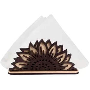 ที่ใส่กระดาษเช็ดปากทรงดอกทานตะวันครึ่งหนึ่งทรงสี่เหลี่ยมคลาสสิกสำหรับตกแต่งร้านอาหารโรงแรมและงานปาร์ตี้ - Product Image 1