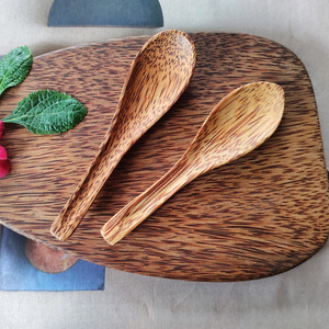 ช้อนซุปทำจากไม้มะพร้าวช้อนตักซุปทำจากไม้โคโค่ธรรมชาติสำหรับต้มและโจ๊ก - Product Image 6