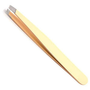 Pince à épiler professionnelle de haute qualité en acier inoxydable avec pointe pointue pour les poils du visage, outil de maquillage pour femmes et hommes - Product Image 1