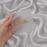 Pochette à fermeture éclair en EVA avec logo personnalisé, pochette à bijoux givrée réutilisable, pochette à fermeture éclair en EVA pour les voyages, pour boucles d'oreilles, colliers, emballage cadeau