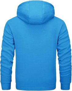 Sudadera con Capucha para Hombre, Estilo Urbano, 100% Algodón, Tejido Francés Grueso y Transpirable, Color Liso, con Logotipo Personalizado, Teñido Simple, para Invierno, Venta al Por Mayor - Product Image 2