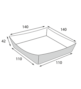 ถาดกระดาษคราฟท์สำหรับอาหารแบบขายส่ง สำหรับอาหารแบบนำกลับบ้าน  พร้อมโลโก้สั่งทำ - Product Image 4