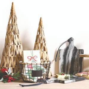 Artículos decorativos ecológicos, jacinto de agua, forma de pino, accesorios de decoración navideña para el hogar, compra a granel - Product Image 5