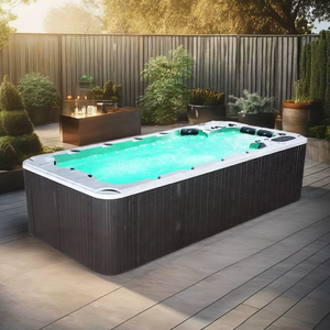 4,8 metros Swim <span class=keywords><strong>Spa</strong></span> Whirlpool Bañera de hidromasaje Acrílico Contenedor independiente Piscinas Masaje bañera de hidromasaje Acrílico <span class=keywords><strong>Spa</strong></span> al aire libre - Product Image 3