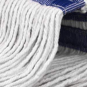 Serpillère industrielle écologique Kentucky à extrémité coupée avec essoreur intégré, boucle en fil à haute absorption et clip en plastique - Product Image 4