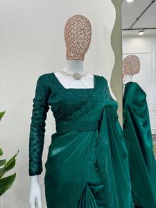 เสื้อเบลาส์และงานปักลายลูกไม้สำหรับงานแต่งงานชุดแฟนซีแบบใหม่ล่าสุด - Product Image 4