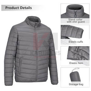 Veste matelassée compressible pour hommes manteau gonflé isolé voyage randonnée fournisseur en vrac couleurs OEM marque personnalisée vente en ligne - Product Image 5