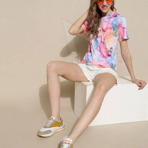 Venta al por mayor de diseño personalizado Logo Oversized Streetwear manga corta 100% algodón Ecológico de secado rápido Transpirable Unisex Hombres Mujeres - Product Image 2