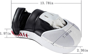 Mitones de perforación curvos de cuero PU almohadillas de mano de entrenamiento de enfoque para boxeo Muay Thai mitones de perforación curvos para práctica de tiro - Product Image 2