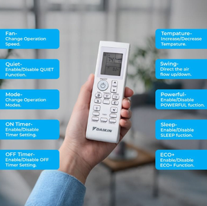 Daikin en Stock, Listo para Enviar ®   Sistema de Bomba de Calor Mini Split Entra de 18000 BTU, SEER2, R32, 230V, Inverter, Montaje en Pared, Zona Única - Product Image 5