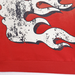 ชุดกีฬาสำหรับผู้ชายกางเกงขาบานโอเวอร์ไซส์ผ้าคอตตอนซักกรดกางเกงกีฬาระบายอากาศได้ดีมีฮู้ดสำหรับฤดูหนาวพิมพ์ลายพัฟตามสั่ง - Product Image 5