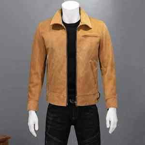 Veste en cuir pour homme personnalisable avec logo de votre marque, col montant en toile, respirante, anti-plis, anti-UV, tailles personnalisées disponibles - Product Image 1
