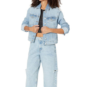 Veste en jean légère pour femmes Veste en jean confortable pour femmes Veste en jean pour femmes à usage extérieur - Product Image 3
