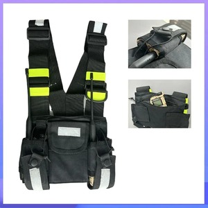 Estuche para Walkie Talkies, Bolsa de Pecho Reflectante para Radio Bidireccional, Arnés de Pecho, Chaleco, Soporte para Radio, ANSI - Product Image 6
