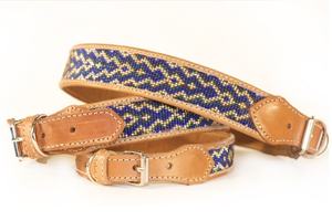 Collier en cuir Baron Bark Prestige avec personnalisation Laisse durable de luxe et d'élégance classique de Divine International - Product Image 2